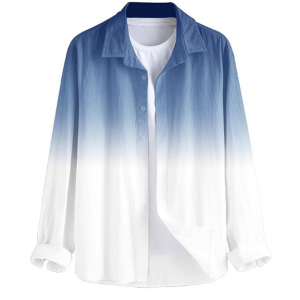 Men's Solid Slim Fit Cotton Casual Shirt