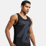 Men's Super Combed Cotton Rich Graphic Printed Regular Fit Vest