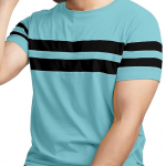 T-Shirt for Mens Double Stripes on Chest