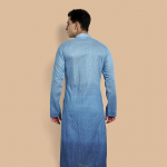 Men's Cotton Embroidered Full Sleeve Knee Length Casual Kurta