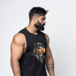 Men's Cotton, Sleeveless Printed Vest