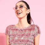 Wide Leg Sequin Paneled Regular Length Jumpsuit