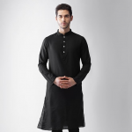 Peanut Layered Kurta Churidar With Nehru Jacket