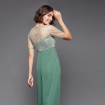 Women's Self Design Cut-Out Georgette Jumpsuit