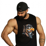Men's Cotton, Sleeveless Printed Vest