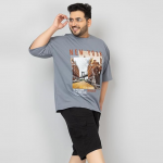 Men's Plussize Oversized Half Sleeves T-Shirt